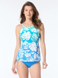 Beach House Blair High Neck Tankini Top - Paloma Paradise