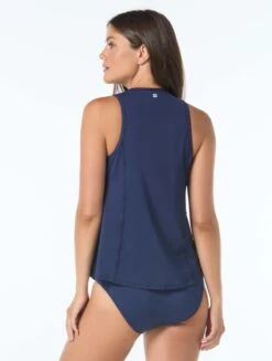 Beach House Sport Racer Zip Front Tankini Top - Tropical Paradise 9 Beach House Sport Racer Zip Front Tankini Top - Tropical Paradise -BCBGMAXAZRIA Shop H9F951 970 alt04