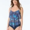 Beach House Portia Mesh Layer Tankini Top - Samoan Floral