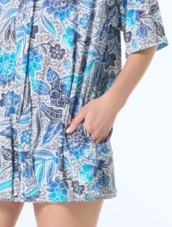 Beach House Harper Button Up Cover Up Shirt - Samoan Floral -BCBGMAXAZRIA Shop H9G085 100 alt02