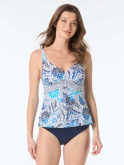Beach House Adele V-Neck Tankini Top - Samoan Floral