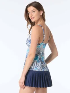 Beach House Adele V-Neck Tankini Top - Samoan Floral -BCBGMAXAZRIA Shop H9G145 100 alt04 4beb362d 16ee 4b9d 95a1 ce3f089e5810