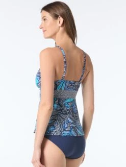 Beach House Adele V-Neck Tankini Top - Samoan Floral -BCBGMAXAZRIA Shop H9G145 511 alt03