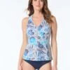 Beach House Erinna Racerback Tankini Top - Samoan Floral