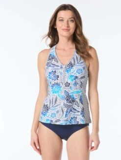 Beach House Erinna Racerback Tankini Top - Samoan Floral