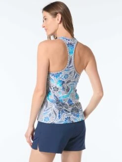 Beach House Erinna Racerback Tankini Top - Samoan Floral -BCBGMAXAZRIA Shop H9G866 100 alt04