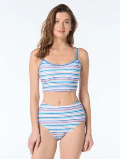 Beach House Riley Textured Bikini Top - Bora Bora