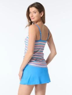 Beach House Bridget Textured Shirred Side Underwire Tankini Top - Bora Bora 8 Beach House Bridget Textured Shirred Side Underwire Tankini Top - Bora Bora -BCBGMAXAZRIA Shop H9H758 970 alt03