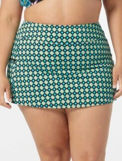 Beach House Swim Plus Size Emma Swim Skort - Tropic Bloom -BCBGMAXAZRIA Shop HW3A058 001