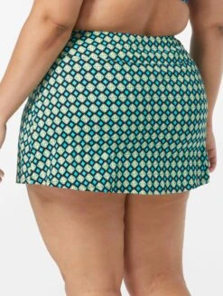 Beach House Swim Plus Size Emma Swim Skort - Tropic Bloom -BCBGMAXAZRIA Shop HW3A058 001 alt01