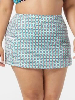 Beach House Swim Plus Size Emma Swim Skort - Tropic Bloom