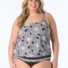 Beach House Plus Sarah Blouson Tankini Top - Floral Allure