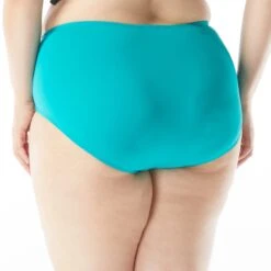 Beach House Plus Size Chloe High Waist Bikini Bottom - Beach Solids -BCBGMAXAZRIA Shop HW58265 351 alt01 9b76efc6 e76d 4cad 80a5 d5c4b9d44e6b