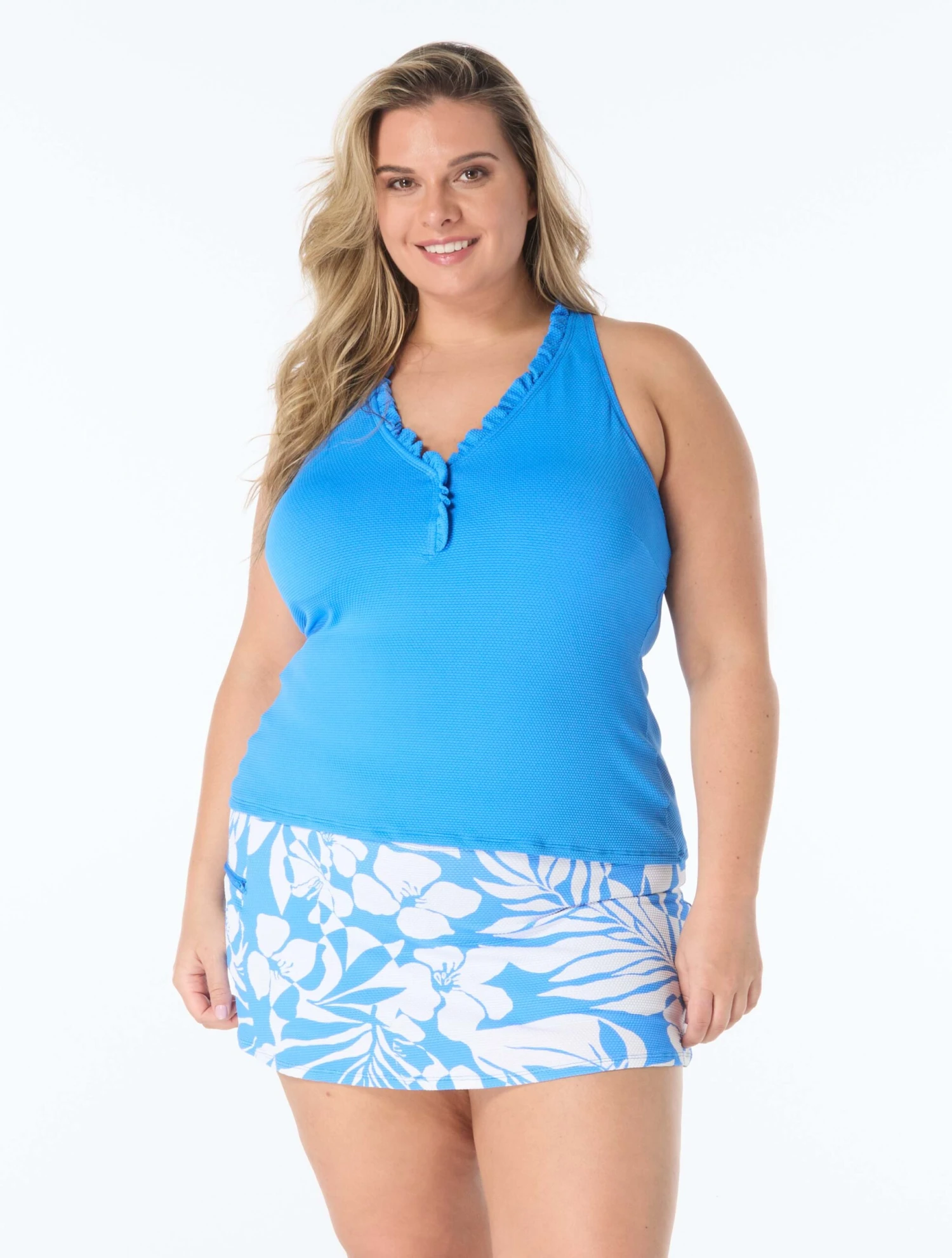 Beach House Plus Size Emma Pull On Swim Skort - Aloha Spirit 4 Beach House Plus Size Emma Pull On Swim Skort - Aloha Spirit - Image 4