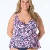Beach House Plus Willow Twist Underwire Tankini Top - Paradise Paisley
