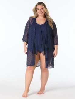 Beach House Plus Harper Cover Up - Sunburst Crochet
