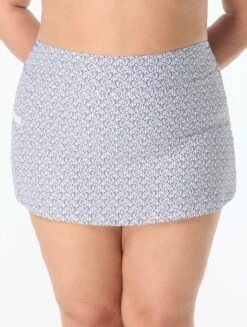 Beach House Plus Size Emma Pull On Swim Skort - Samoan Floral