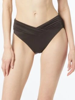 MICHAEL Michael Kors Shirred High Leg Bikini Bottom - Solids -BCBGMAXAZRIA Shop MM2R065 212 7547067c 36fa 4e86 9cbe 18fc7d43e8b0