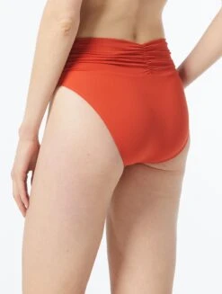 MICHAEL Michael Kors Shirred High Leg Bikini Bottom - Solids -BCBGMAXAZRIA Shop MM2R065 826 alt01 6edf7730 2aed 4b2b 8824 2844aa965f6e