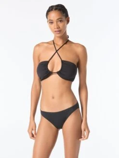 MICHAEL Michael Kors Bandeau Bikini Top - Hardware Solids