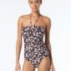 Michael Kors Bullnose Ring Tankini Top - Alluring Floral