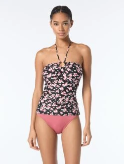 Michael Kors Bullnose Ring Tankini Top - Alluring Floral -BCBGMAXAZRIA Shop MM83832 697 alt03