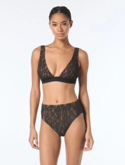 Michael Kors Tie Back Bikini Top - Lace