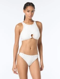 Michael Kors Crop Top - Crepe Solids -BCBGMAXAZRIA Shop MM86876 100