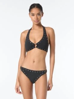 Michael Kors Halter Bikini Top - Crepe Solids