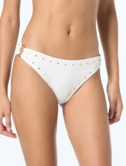 Michael Kors Ring Side Bikini Bottom - Crepe Solids 12 Michael Kors Ring Side Bikini Bottom - Crepe Solids -BCBGMAXAZRIA Shop MM86879 100