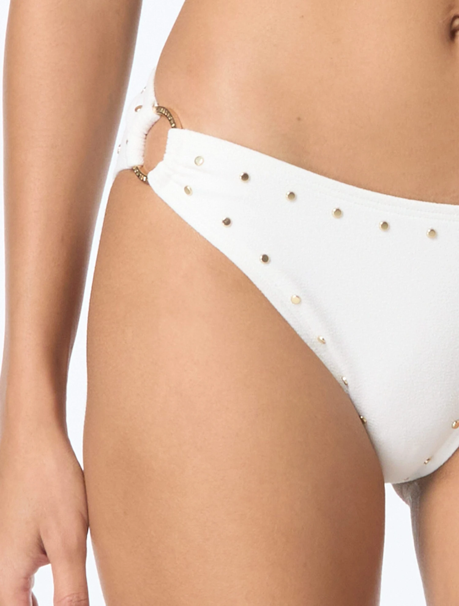 Michael Kors Ring Side Bikini Bottom - Crepe Solids 7 Michael Kors Ring Side Bikini Bottom - Crepe Solids - Image 7