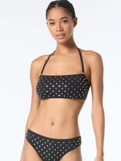Michael Kors Bandeau Bikini Top - Stud Solids -BCBGMAXAZRIA Shop MM89540 001 alt02