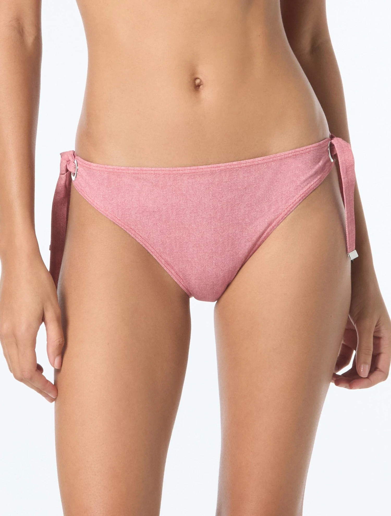 Michael Kors Grommet Bikini Bottom - Denim 1 Michael Kors Grommet Bikini Bottom - Denim