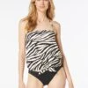 MICHAEL Michael Kors Halter Tankini Top - Shimmer Tiger