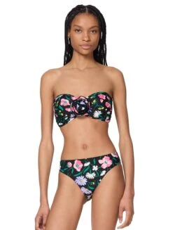 Kate Spade New York Bandeau Shirred Bikini Top - Spring Bouquet