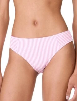 Kate Spade Smocked High Cut Bikini Bottom - Tide Stripe