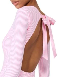 Kate Spade Long Sleeve High Neck One Piece Swimsuit - Tide Stripe 5 Kate Spade Long Sleeve High Neck One Piece Swimsuit - Tide Stripe -BCBGMAXAZRIA Shop S21503 640 alt02