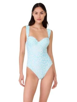 Kate Spade Underwire One Piece Swimsuit - Regal Leopard -BCBGMAXAZRIA Shop S22491 363