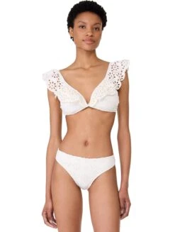 Kate Spade Ruffle V-Wire Bikini Top - Eyelet 9 Kate Spade Ruffle V-Wire Bikini Top - Eyelet -BCBGMAXAZRIA Shop S23507 102