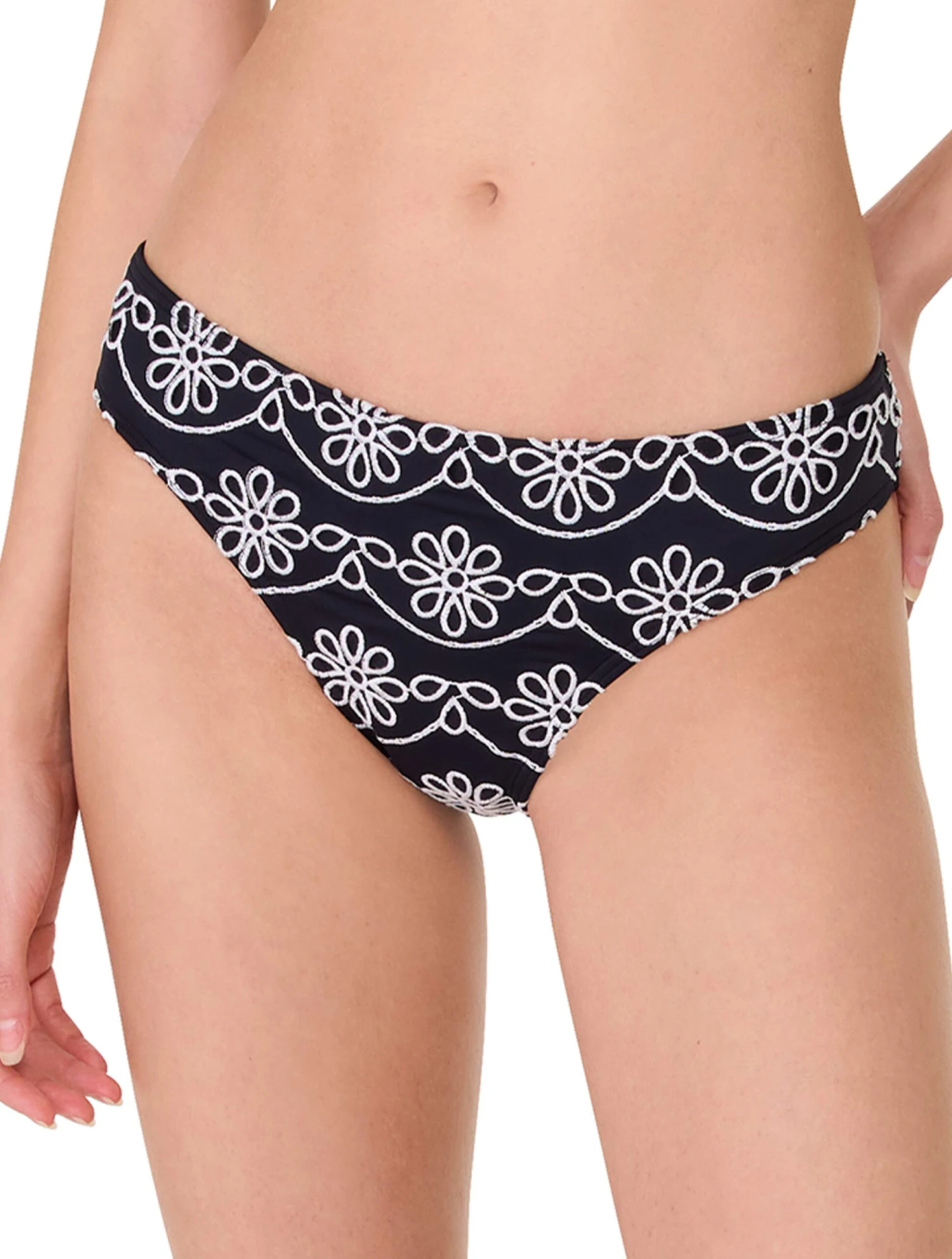 Kate Spade High Cut Bikini Bottom - Eyelet 1 Kate Spade High Cut Bikini Bottom - Eyelet