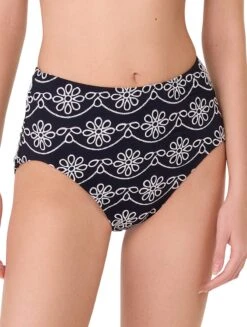 Kate Spade High Waist Bikini Bottom - Eyelet