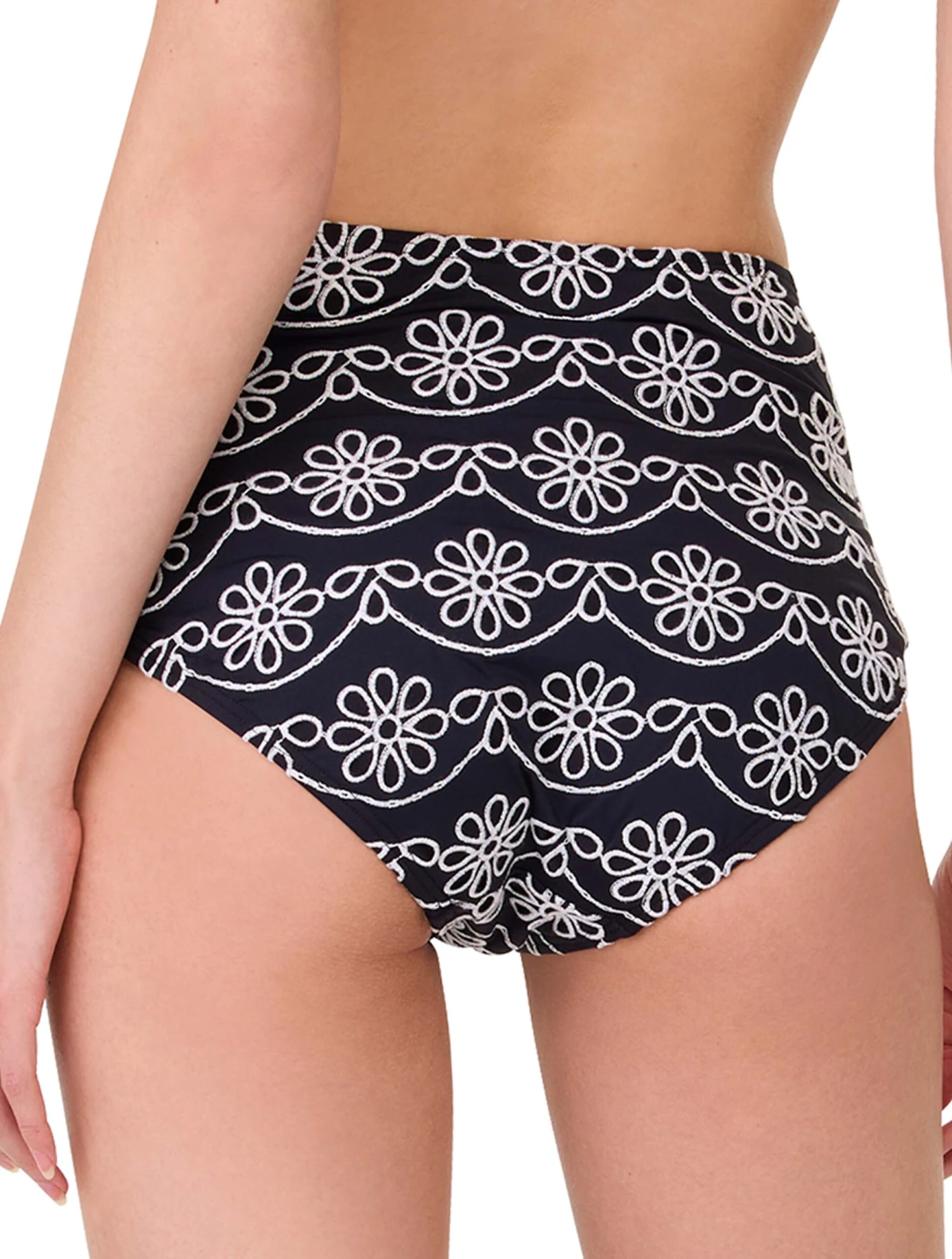 Kate Spade High Waist Bikini Bottom - Eyelet 2 Kate Spade High Waist Bikini Bottom - Eyelet - Image 2