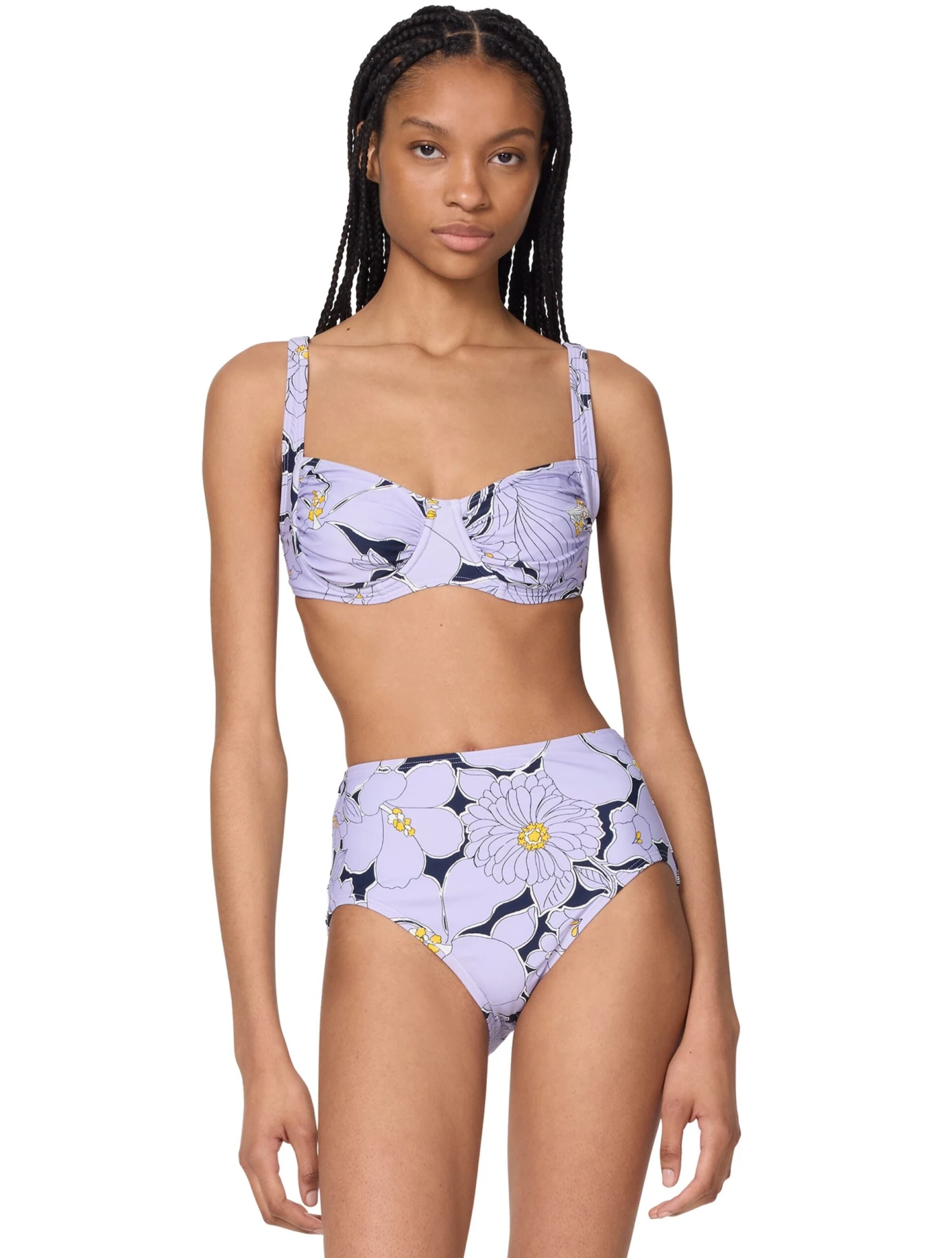 Kate Spade New York Shirred Underwire Bikini Top - Coastal Garden 1 Kate Spade New York Shirred Underwire Bikini Top - Coastal Garden