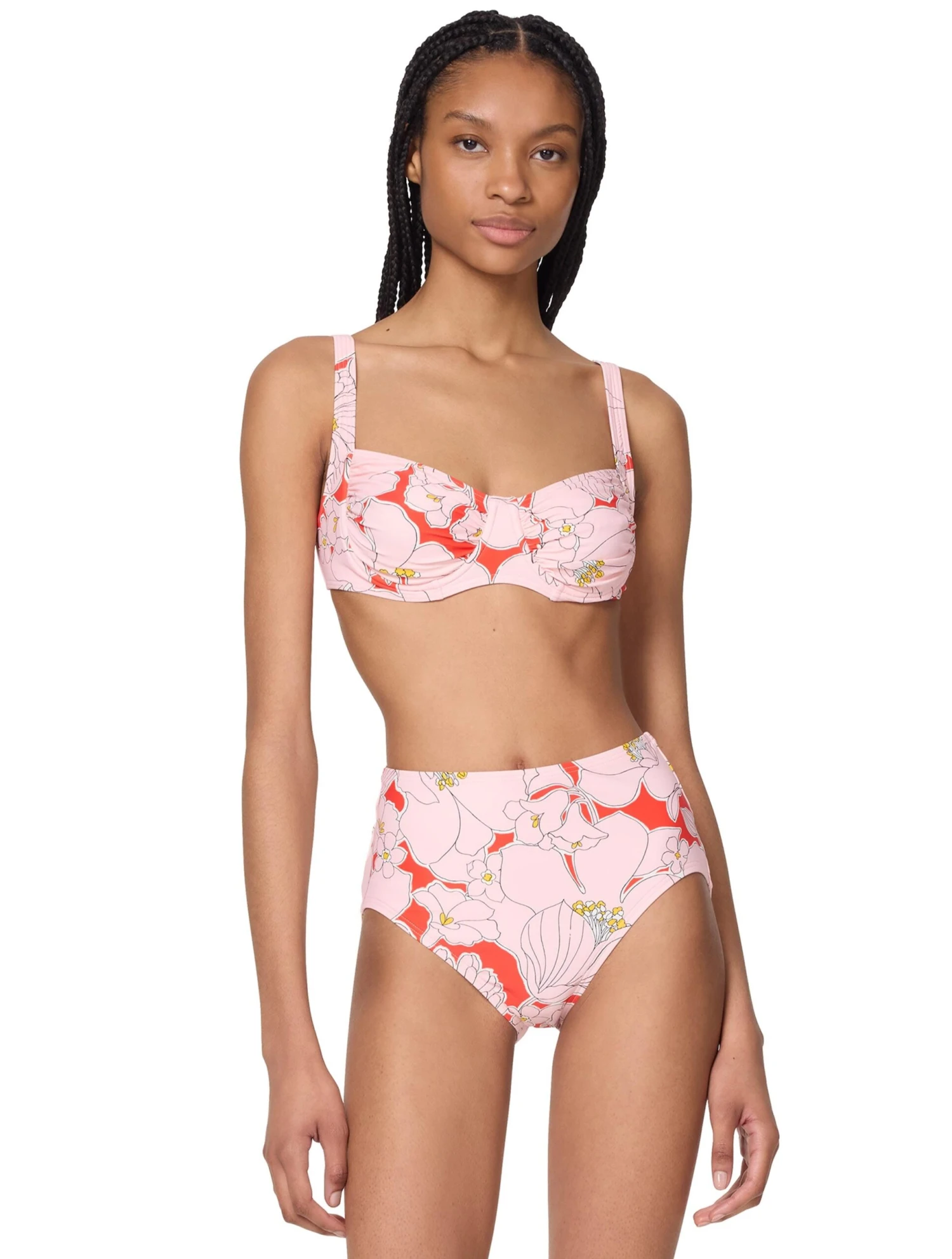 Kate Spade New York Shirred Underwire Bikini Top - Coastal Garden 4 Kate Spade New York Shirred Underwire Bikini Top - Coastal Garden - Image 4