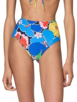 Kate Spade New York High Waist Bikini Bottom - Coastal Garden