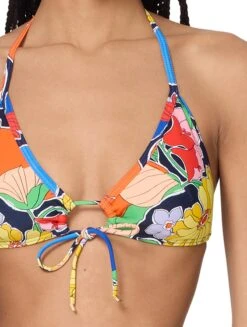 Kate Spade New York Tie Front Bikini Top - Coastal Garden -BCBGMAXAZRIA Shop S5D391 970 alt02