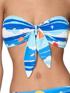 Kate Spade New York Tie Bandeau Bikini Top - Summer Day -BCBGMAXAZRIA Shop S6D522 970 alt02