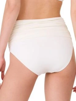 Kate Spade Shirred High Waist Bikini Bottom - Rosette Solids -BCBGMAXAZRIA Shop S7C372 102 alt01 6d696819 4fe6 468b 9a4e de7791125dab