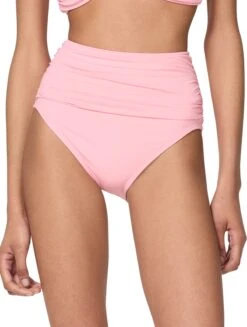 Kate Spade Shirred High Waist Bikini Bottom - Rosette Solids -BCBGMAXAZRIA Shop S7C372 835