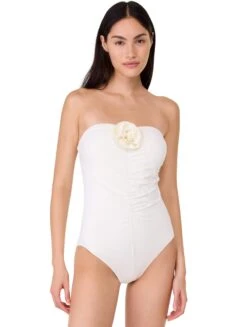 Kate Spade Bandeau One Piece Swimsuit - Rosette Solids -BCBGMAXAZRIA Shop S7C451 102 c65eadc0 f09a 44f4 9c0d 5344919b3ed0